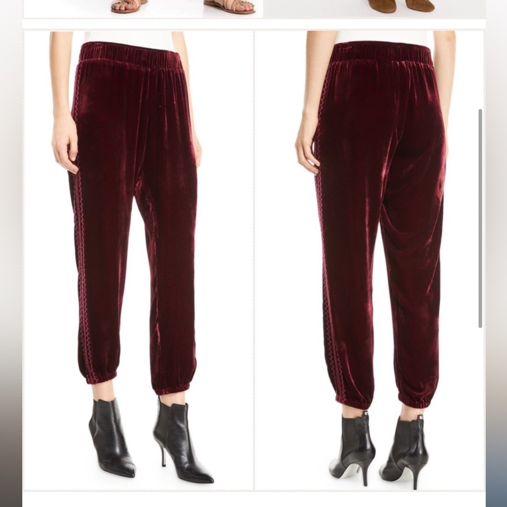 SOLD Johnny Was Aurora Velvet Jogger Pants - Picture 4 of 8